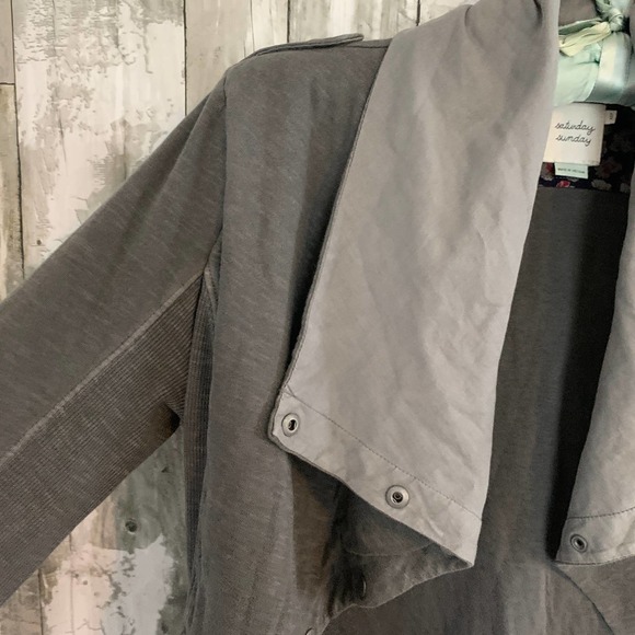 Saturday Sunday Anthropologie grey jacket XSP - Picture 2 of 6